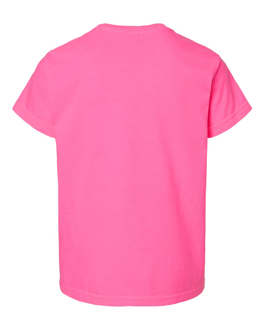 Youth Garment-Dyed Heavyweight T-Shirt - Back - B31608302 - Neon Pink