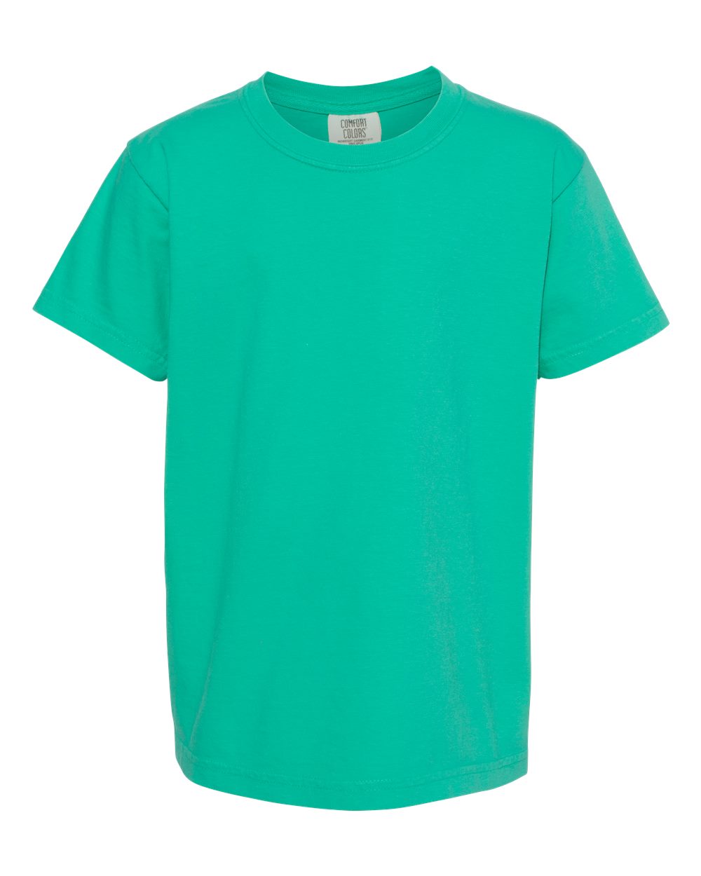 Youth Garment-Dyed Heavyweight T-Shirt - Front - B31608022 - Island Green