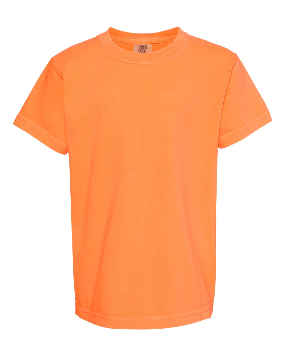 Youth Garment-Dyed Heavyweight T-Shirt - Front - B31608332 - Melon