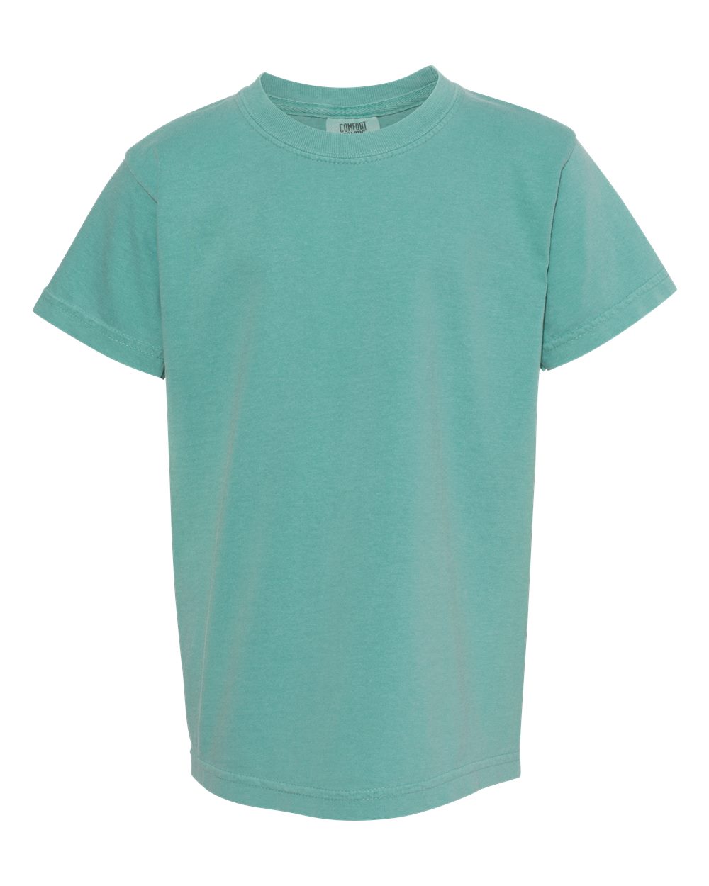 Youth Garment-Dyed Heavyweight T-Shirt - Front - B31608381 - Seafoam
