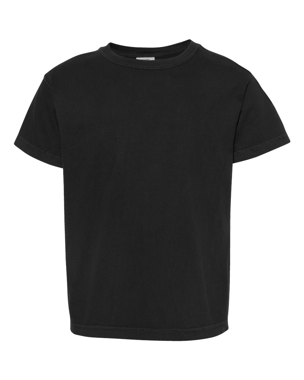 Youth Garment-Dyed Heavyweight T-Shirt - Front - B31608502 - Black