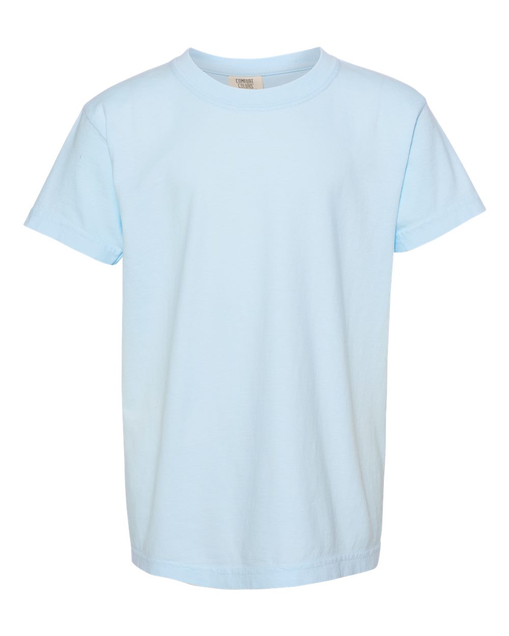 Youth Garment-Dyed Heavyweight T-Shirt - Front - B31608682 - Chambray