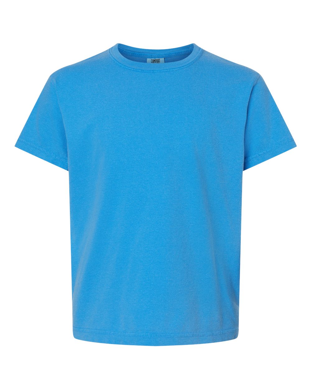 Youth Garment-Dyed Heavyweight T-Shirt - Front - B31608972 - Royal Caribe