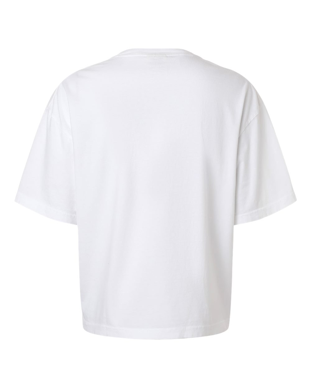 Women's Heavyweight Boxy T-Shirt - Back - B18008003 - White