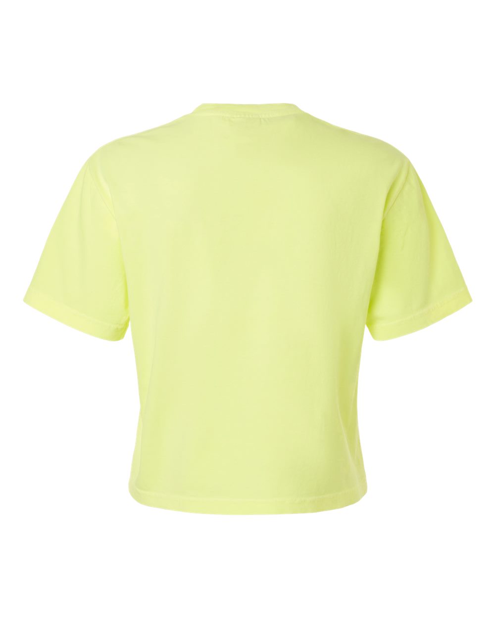 Women's Heavyweight Boxy T-Shirt - Back - B18008193 - Neon Lemon