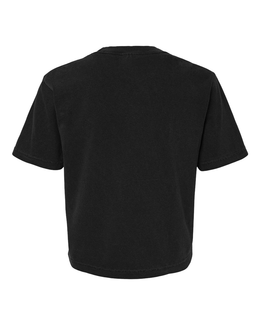 Women's Heavyweight Boxy T-Shirt - Back - B18008503 - Black