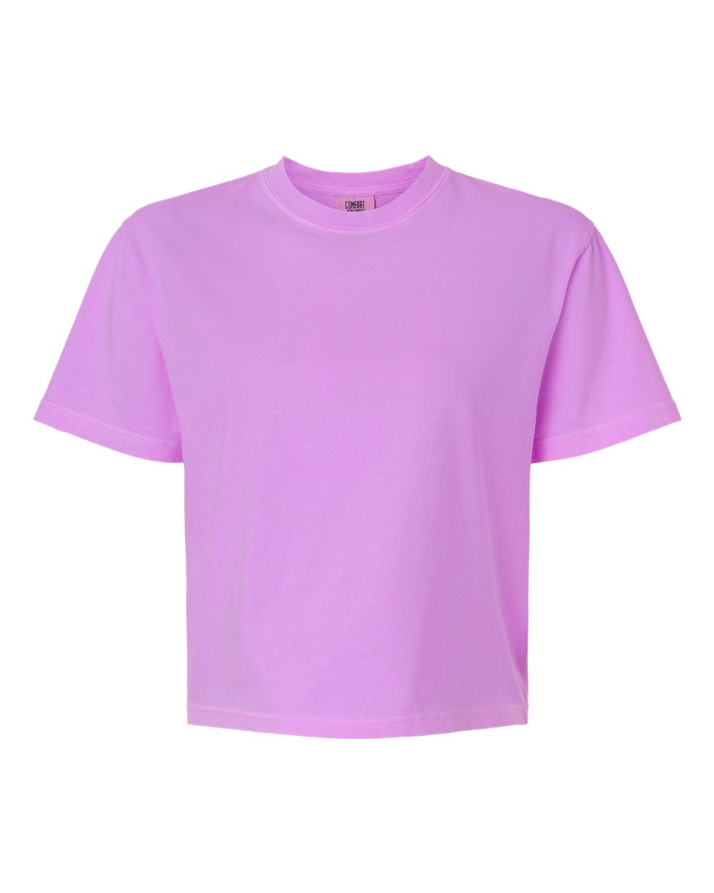 Women's Heavyweight Boxy T-Shirt - Front - B18008103 - Neon Violet