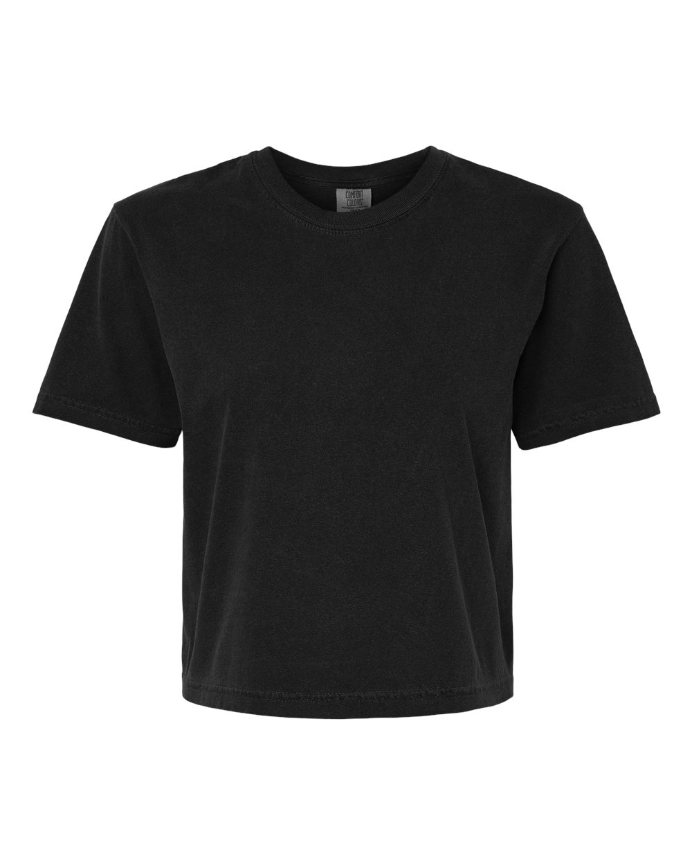 Women's Heavyweight Boxy T-Shirt - Front - B18008503 - Black