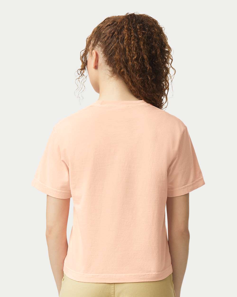 Women's Heavyweight Boxy T-Shirt - OnModelBack - B18008153 - Peachy