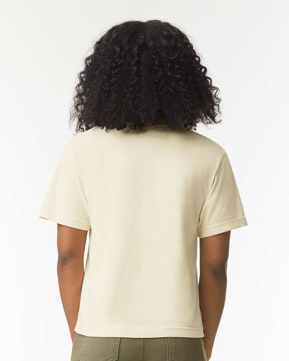 Women's Heavyweight Boxy T-Shirt - OnModelBack - B18008333 - Ivory