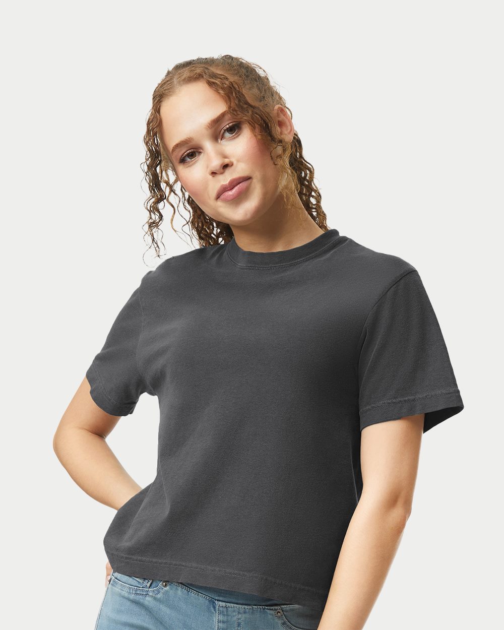 Women's Heavyweight Boxy T-Shirt - styleImage