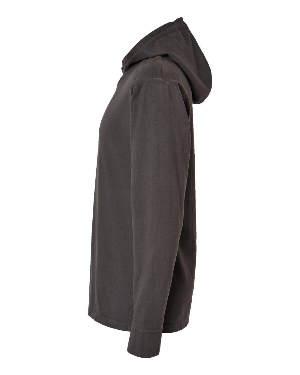 Unisex Garment-Dyed Jersey Hooded Long Sleeve T-Shirt - DirectSide - B04700093 - New Railroad Grey