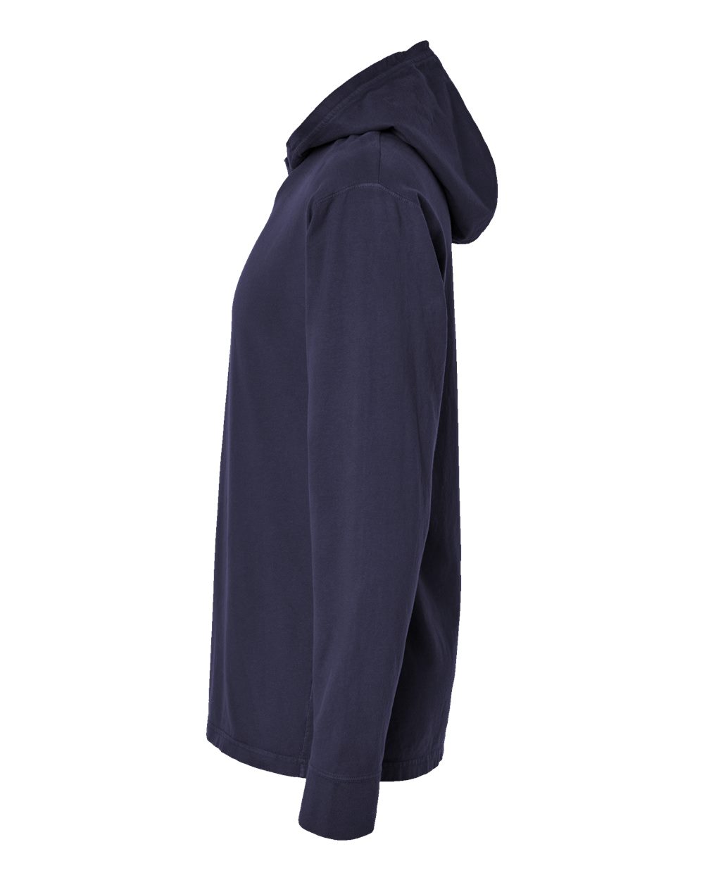 Unisex Garment-Dyed Jersey Hooded Long Sleeve T-Shirt - DirectSide - B04700683 - Anchor Slate