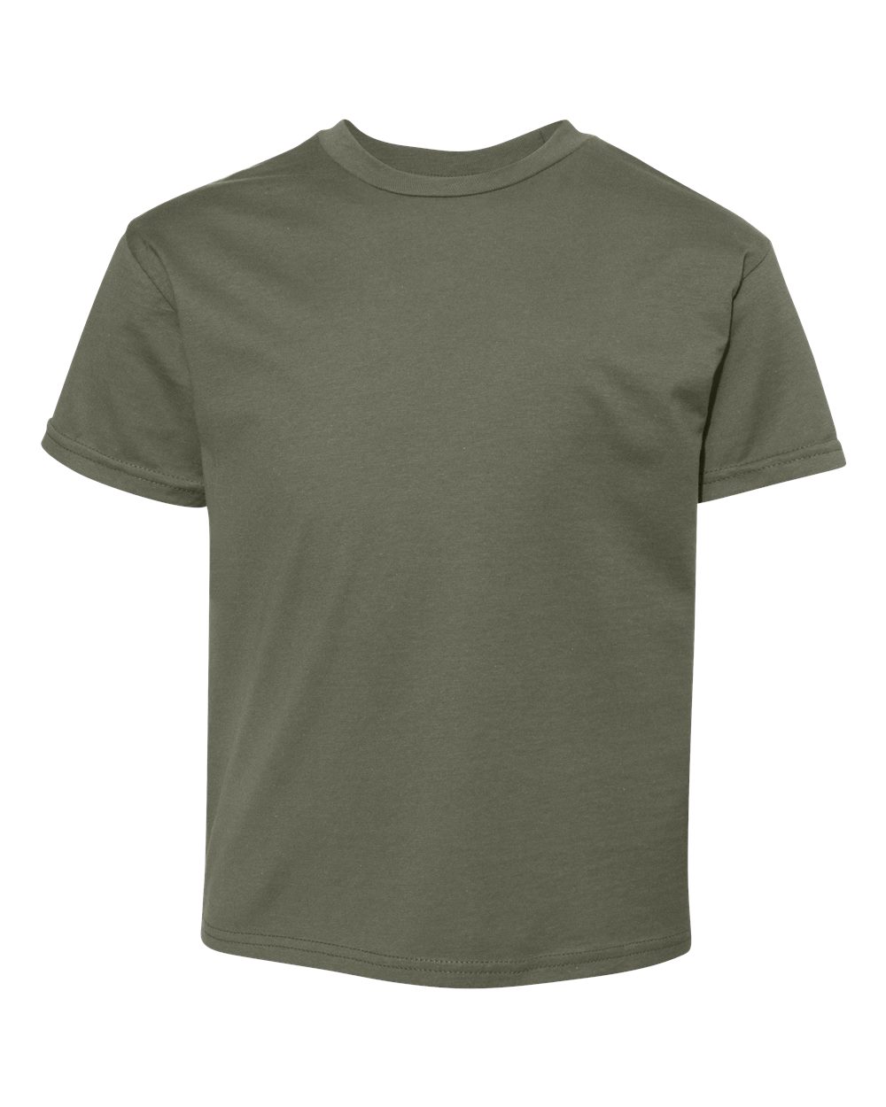 Youth Perfect-T T-Shirt - Front - B00400642 - Fatigue Green