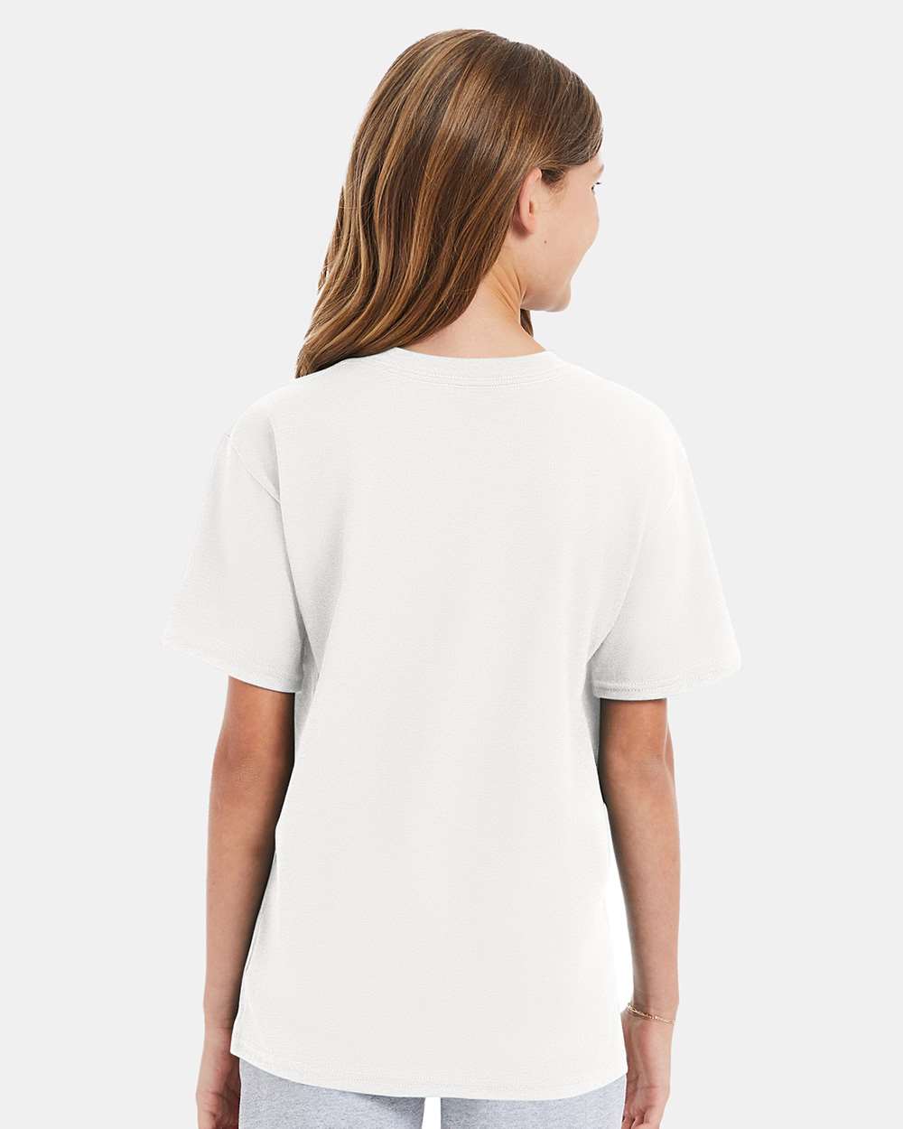 Youth Perfect-T T-Shirt - OnModelBack - B00400002 - White