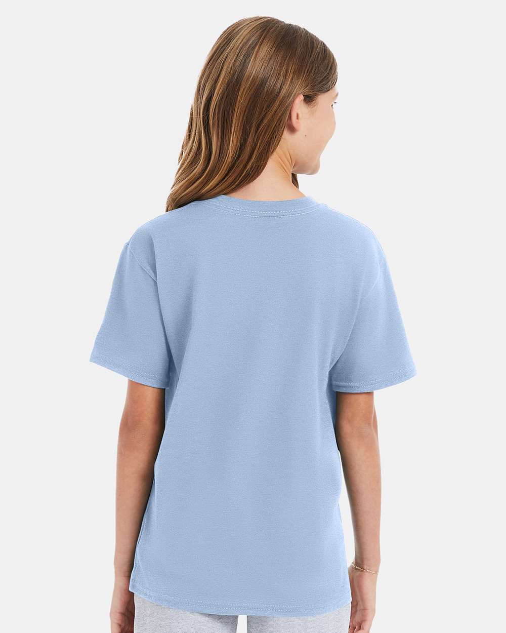 Youth Perfect-T T-Shirt - OnModelBack - B00400252 - Light Blue