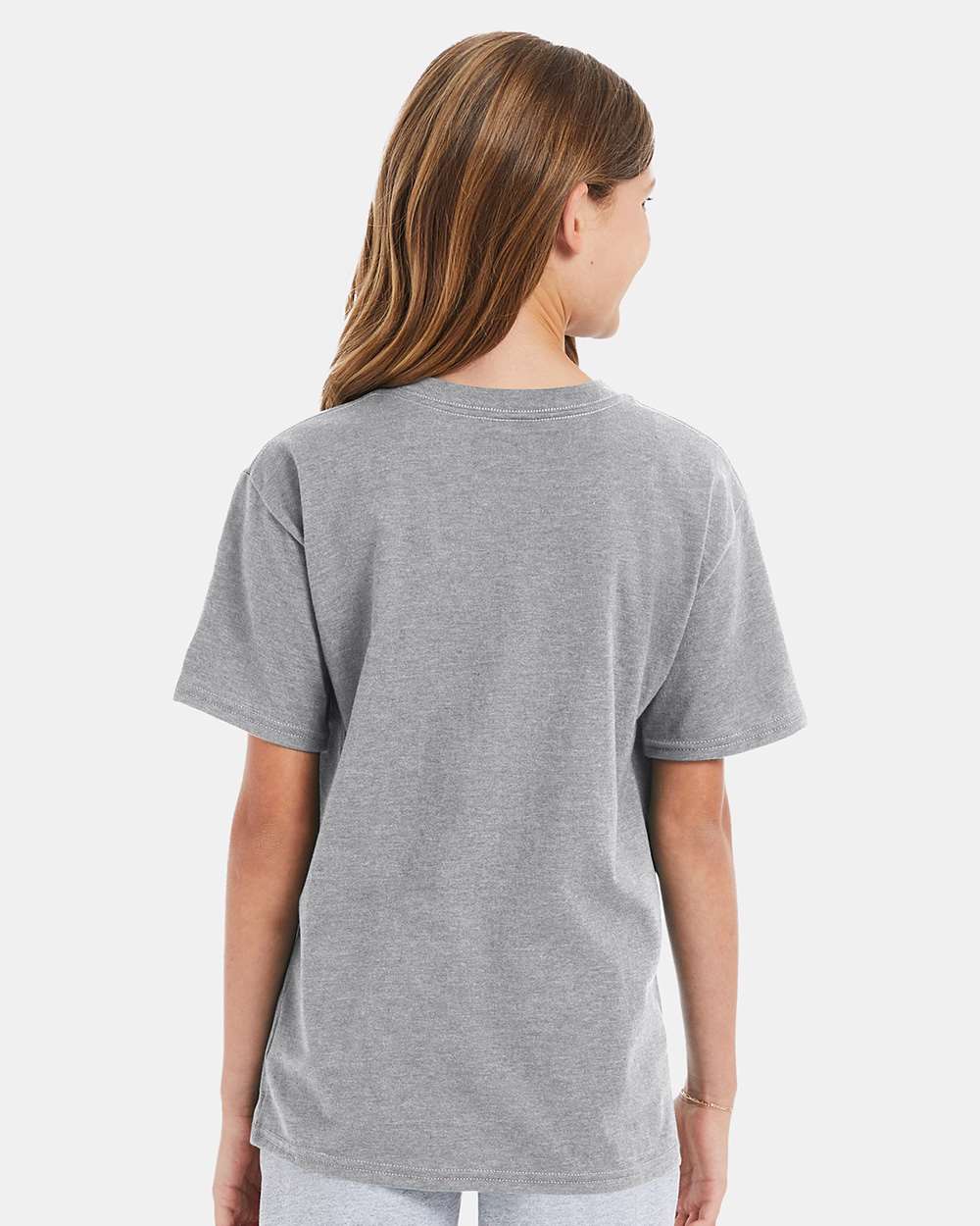 Youth Perfect-T T-Shirt - OnModelBack - B00400582 - Light Steel
