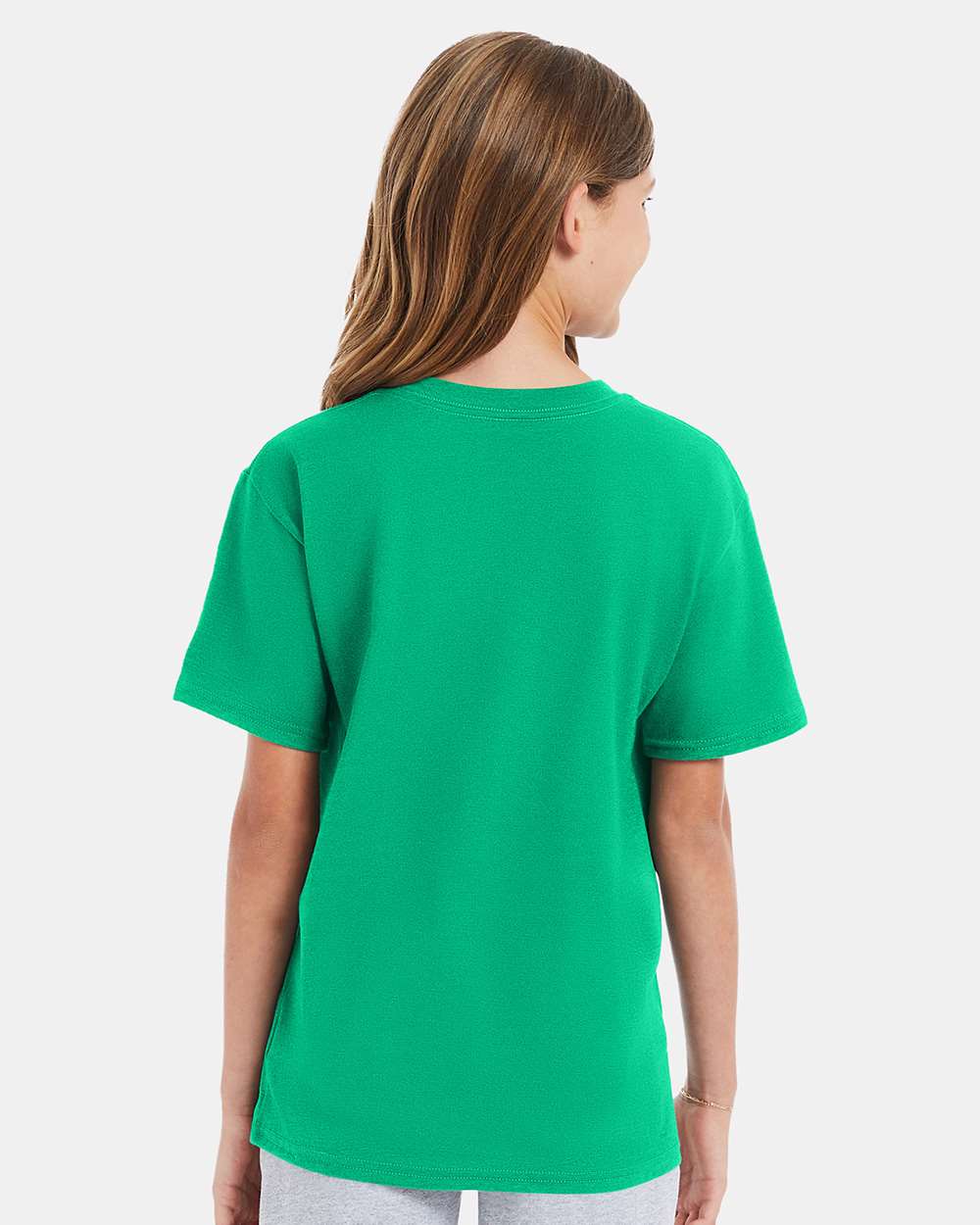 Youth Perfect-T T-Shirt - OnModelBack - B00400602 - Kelly Green