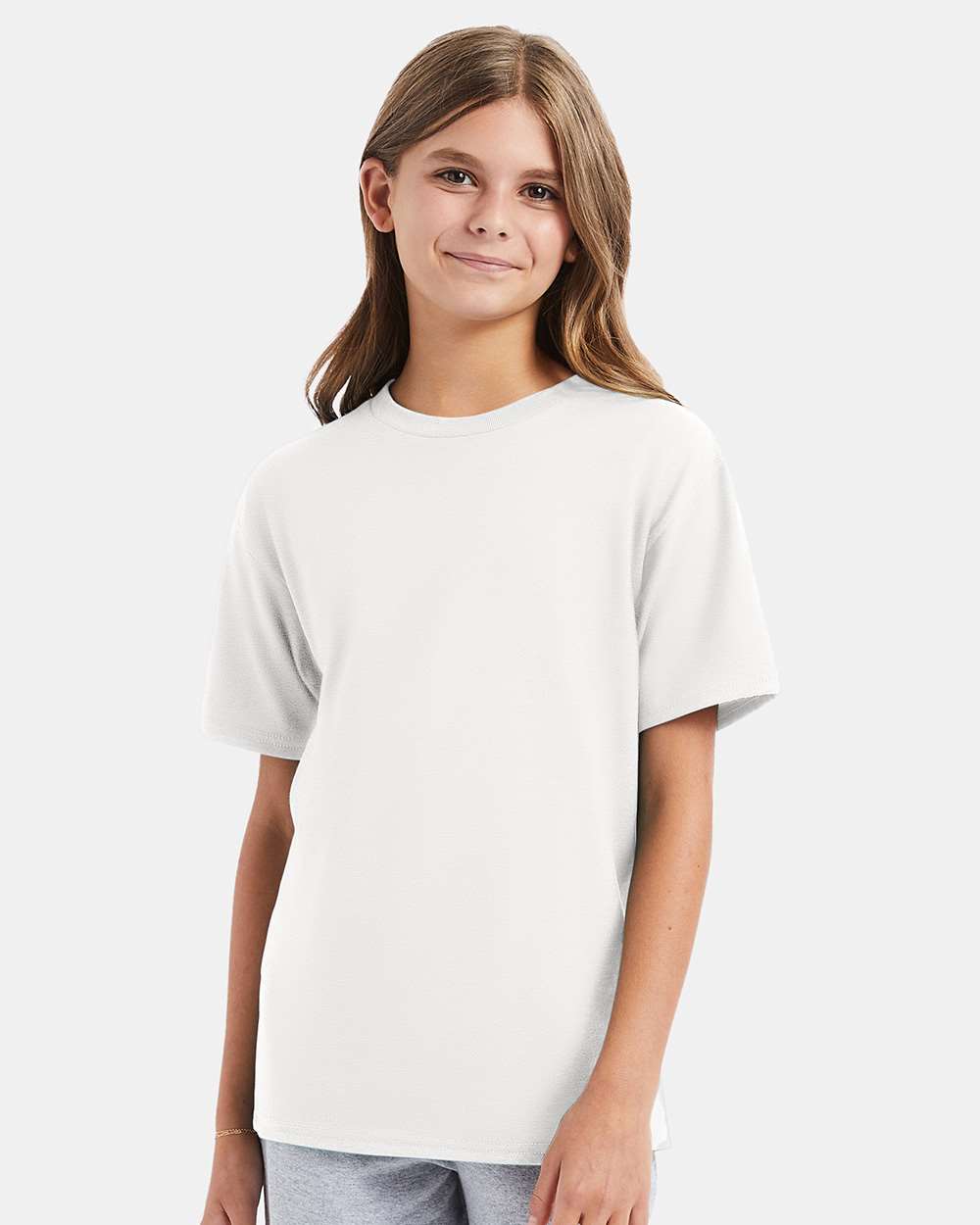 Youth Perfect-T T-Shirt - OnModelFront - B00400002 - White