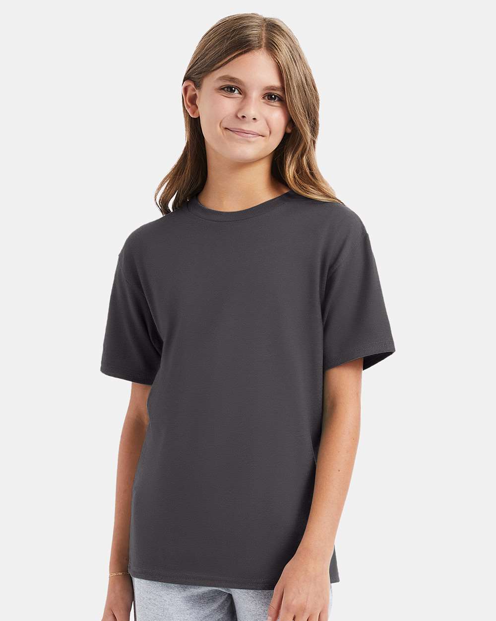 Youth Perfect-T T-Shirt - OnModelFront - B00400092 - Smoke Grey