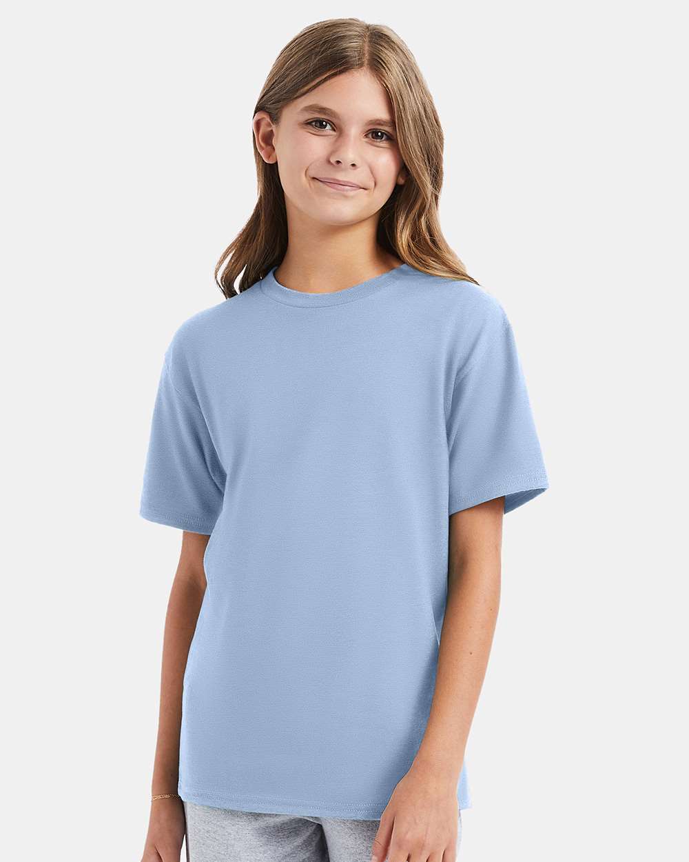 Youth Perfect-T T-Shirt - OnModelFront - B00400252 - Light Blue