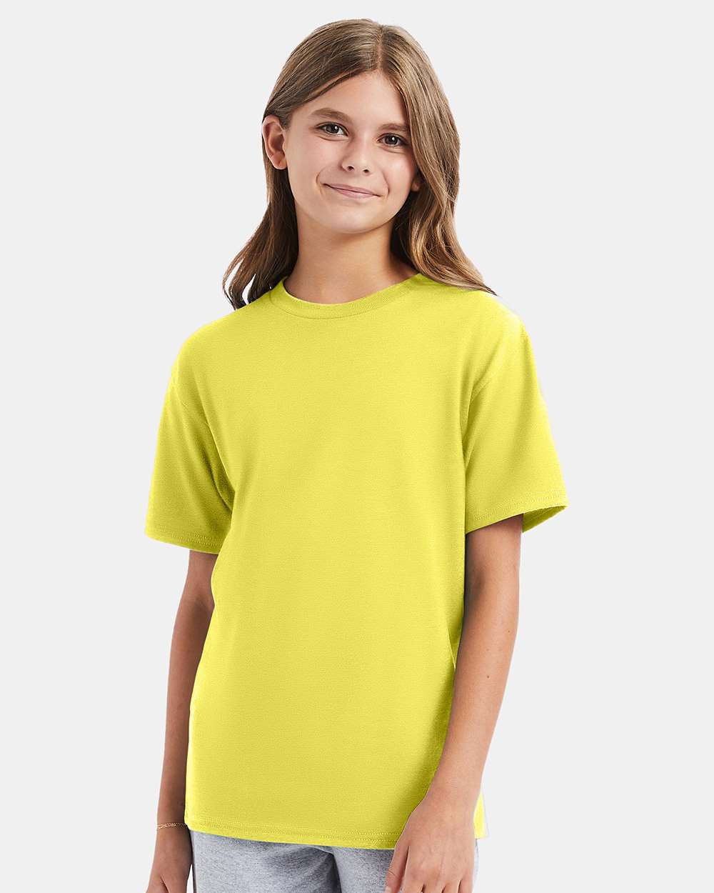 Youth Perfect-T T-Shirt - OnModelFront - B00400412 - Yellow