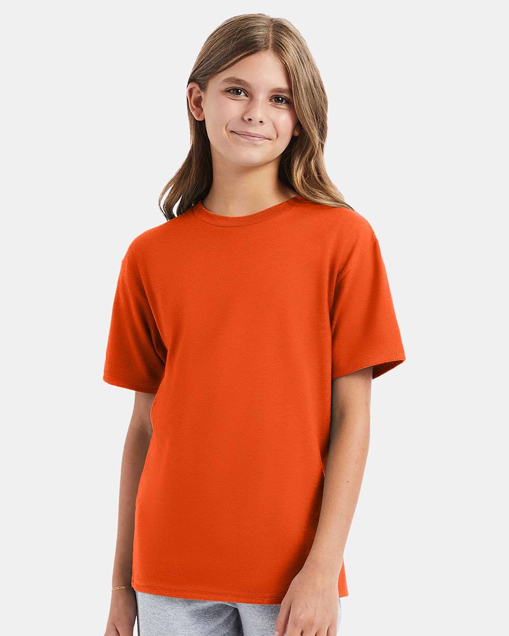 Youth Perfect-T T-Shirt - OnModelFront - B00400662 - Orange