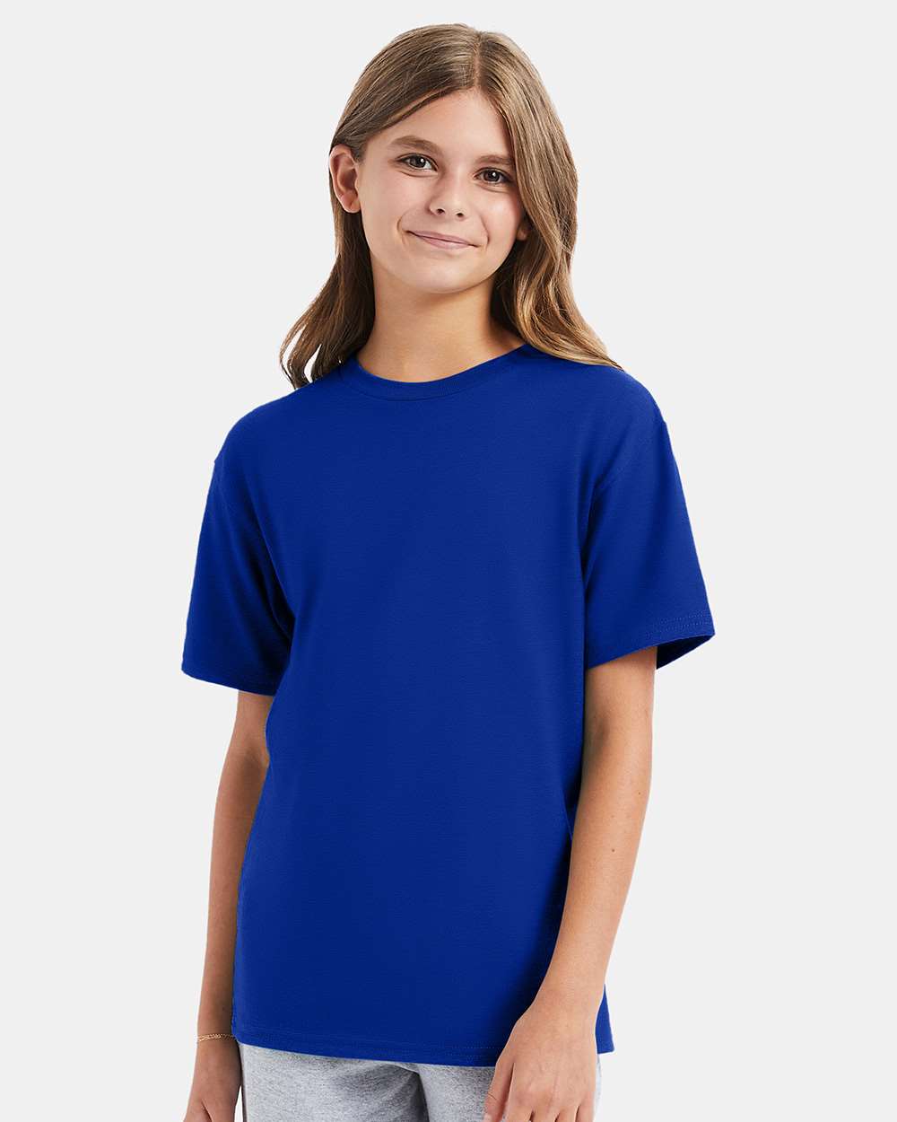 Youth Perfect-T T-Shirt - OnModelFront - B00400882 - Deep Royal