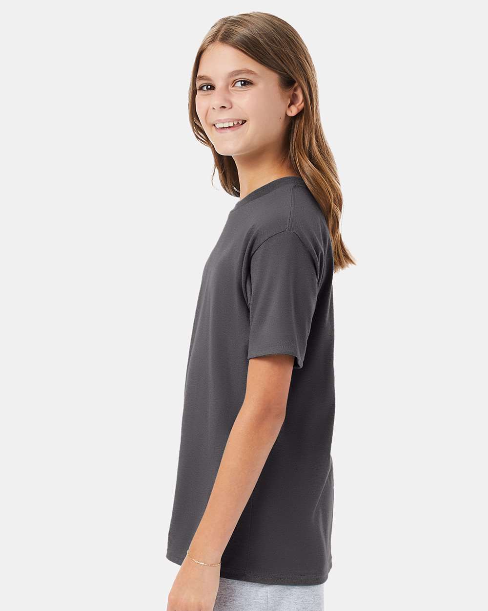 Youth Perfect-T T-Shirt - OnModelSide - B00400092 - Smoke Grey