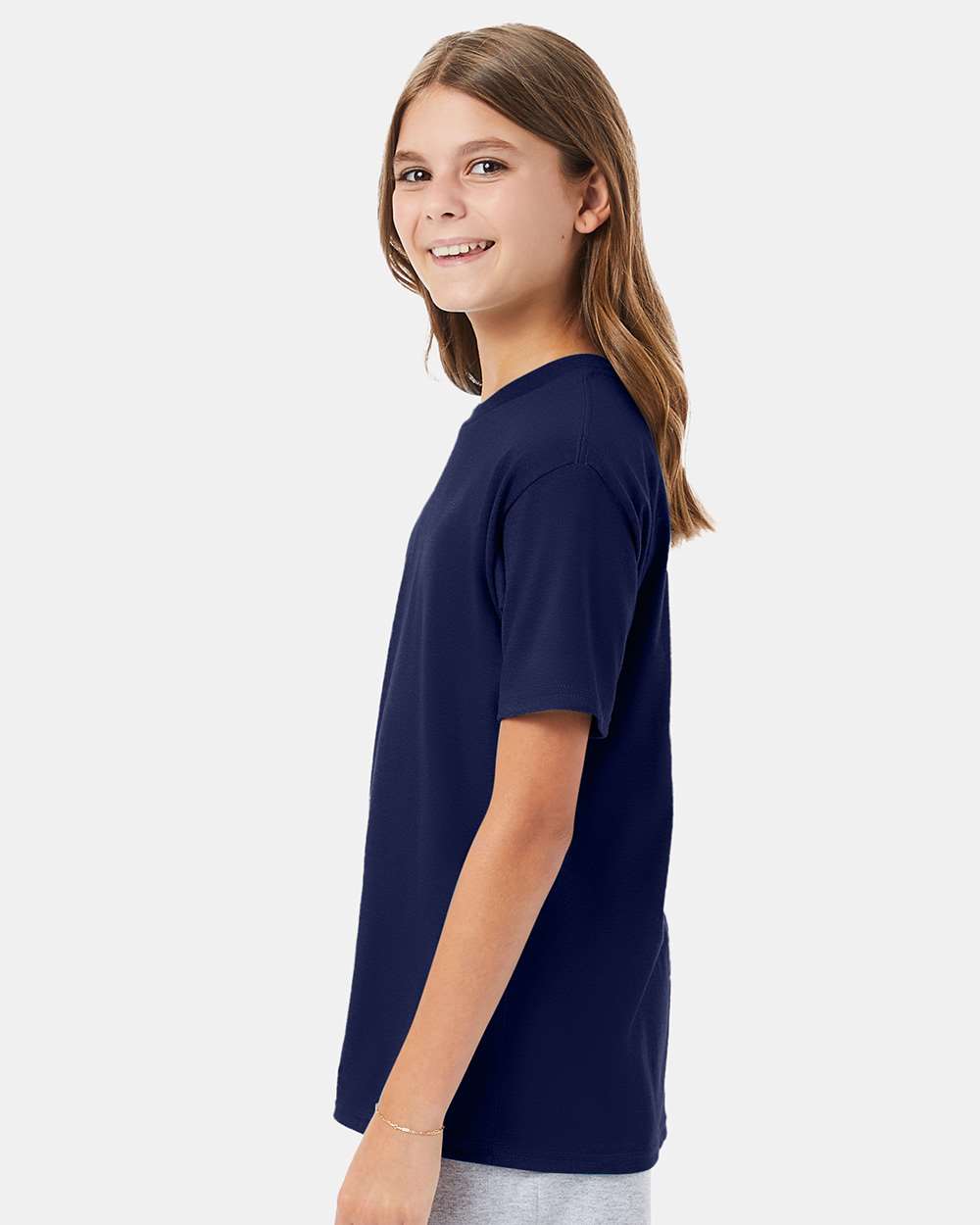 Youth Perfect-T T-Shirt - OnModelSide - B00400652 - Navy