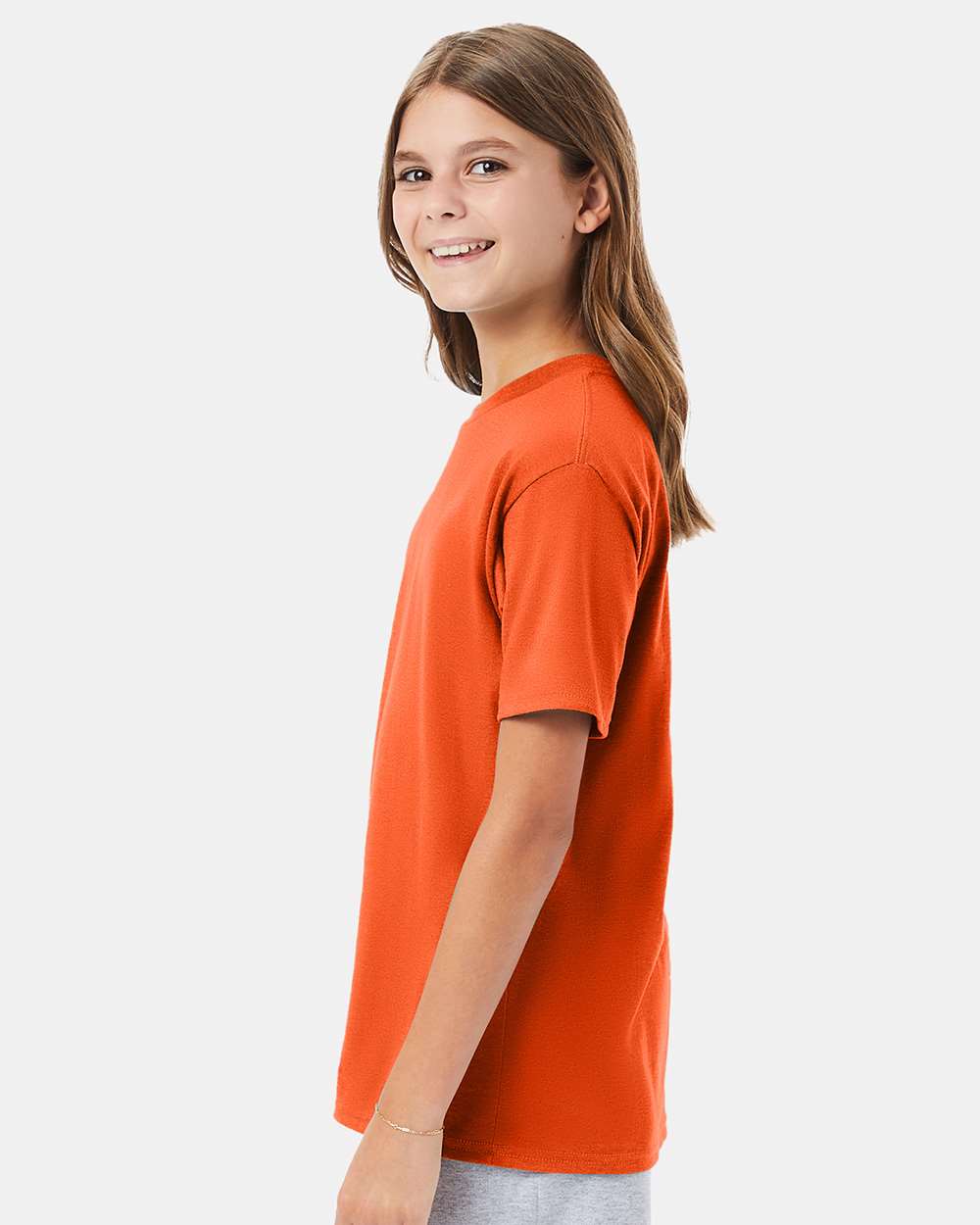 Youth Perfect-T T-Shirt - OnModelSide - B00400662 - Orange