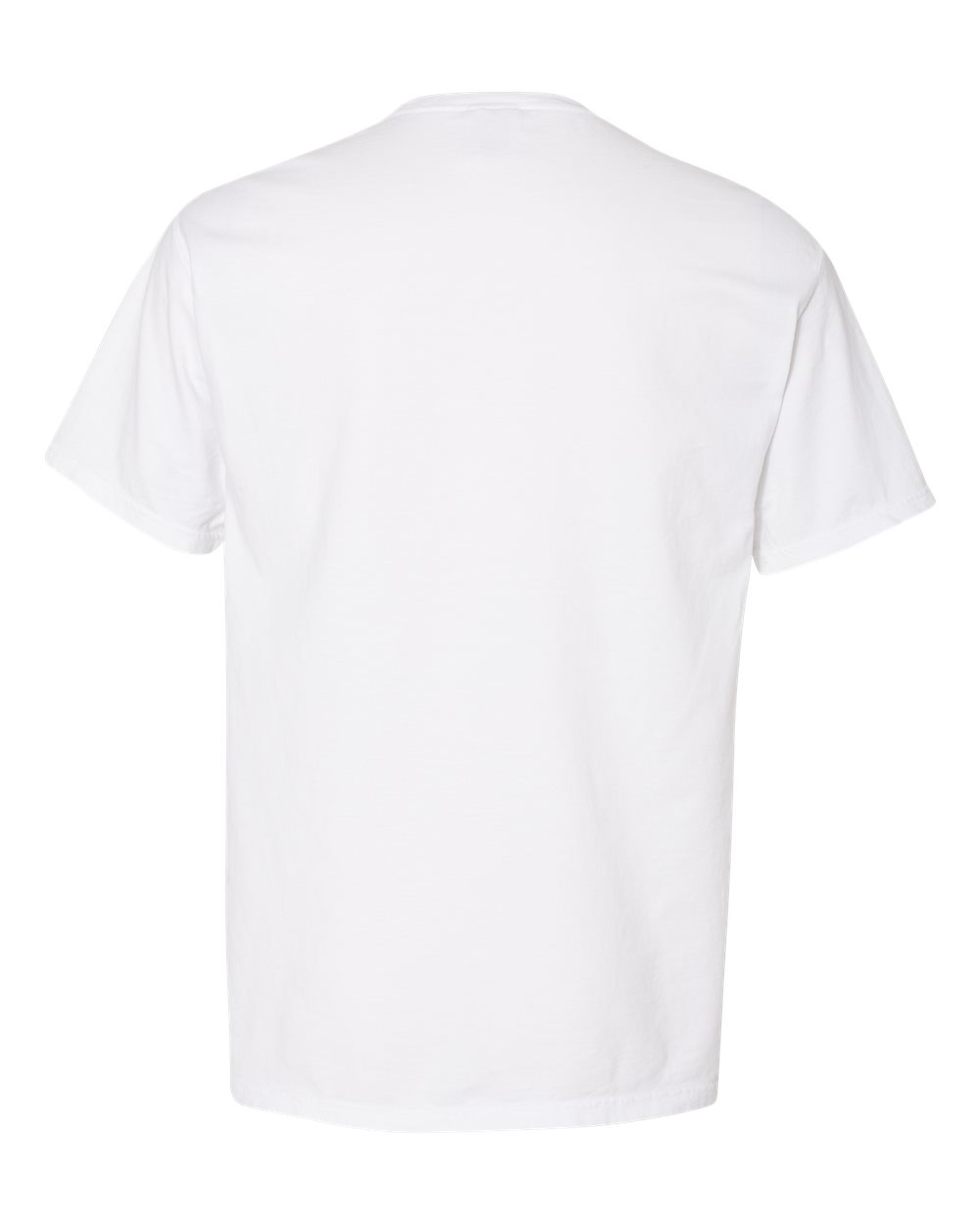Unisex Garment-Dyed Pocket T-Shirt - Back - B35200003 - White