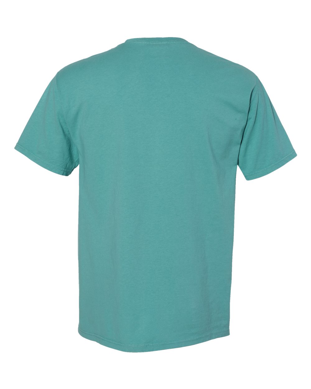 Unisex Garment-Dyed Pocket T-Shirt - Back - B35200113 - Spanish Moss