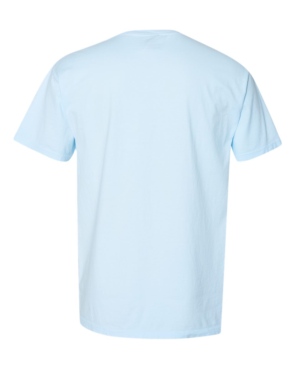 Unisex Garment-Dyed Pocket T-Shirt - Back - B35200263 - Soothing Blue