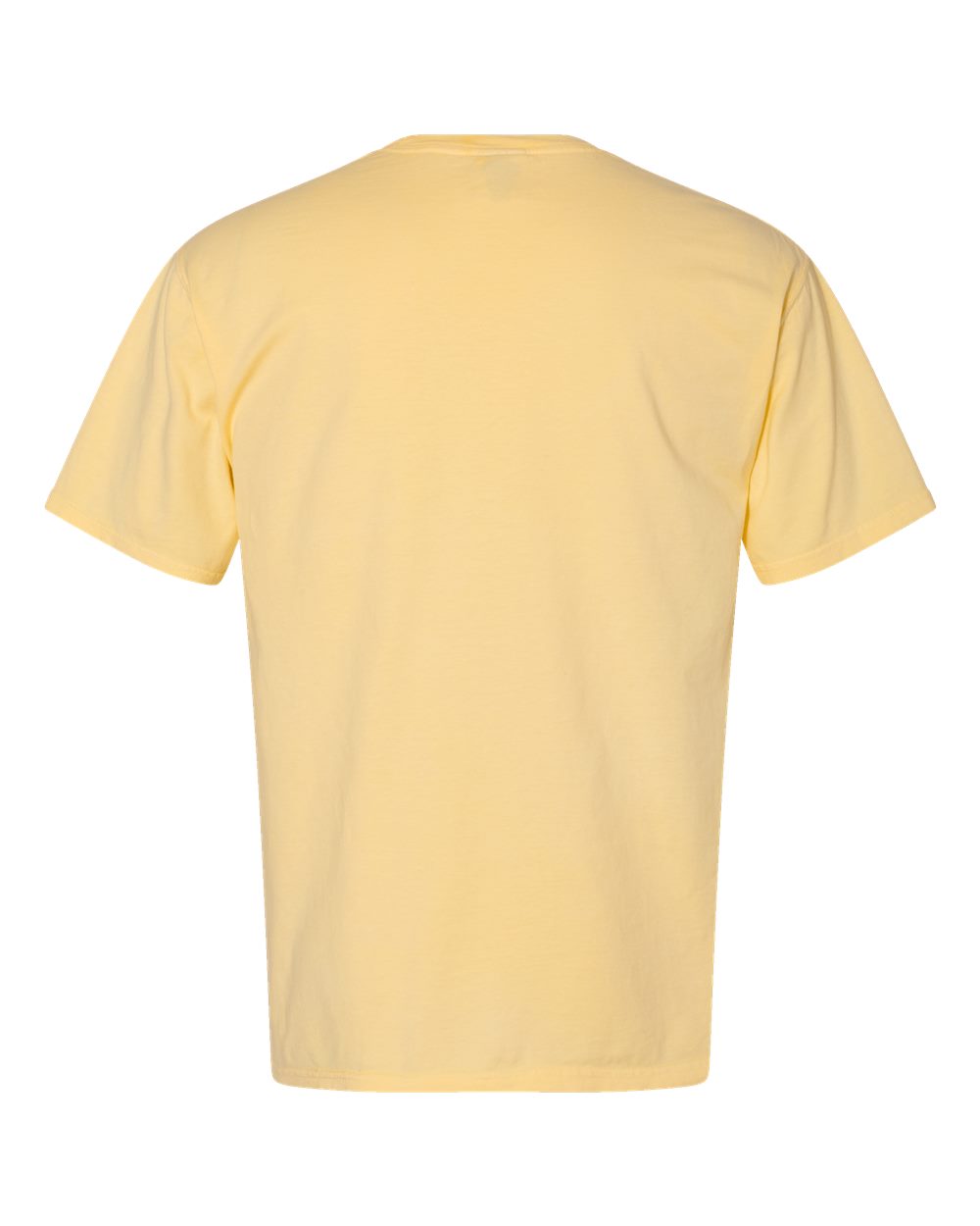 Unisex Garment-Dyed Pocket T-Shirt - Back - B35200403 - Summer Squash Yellow