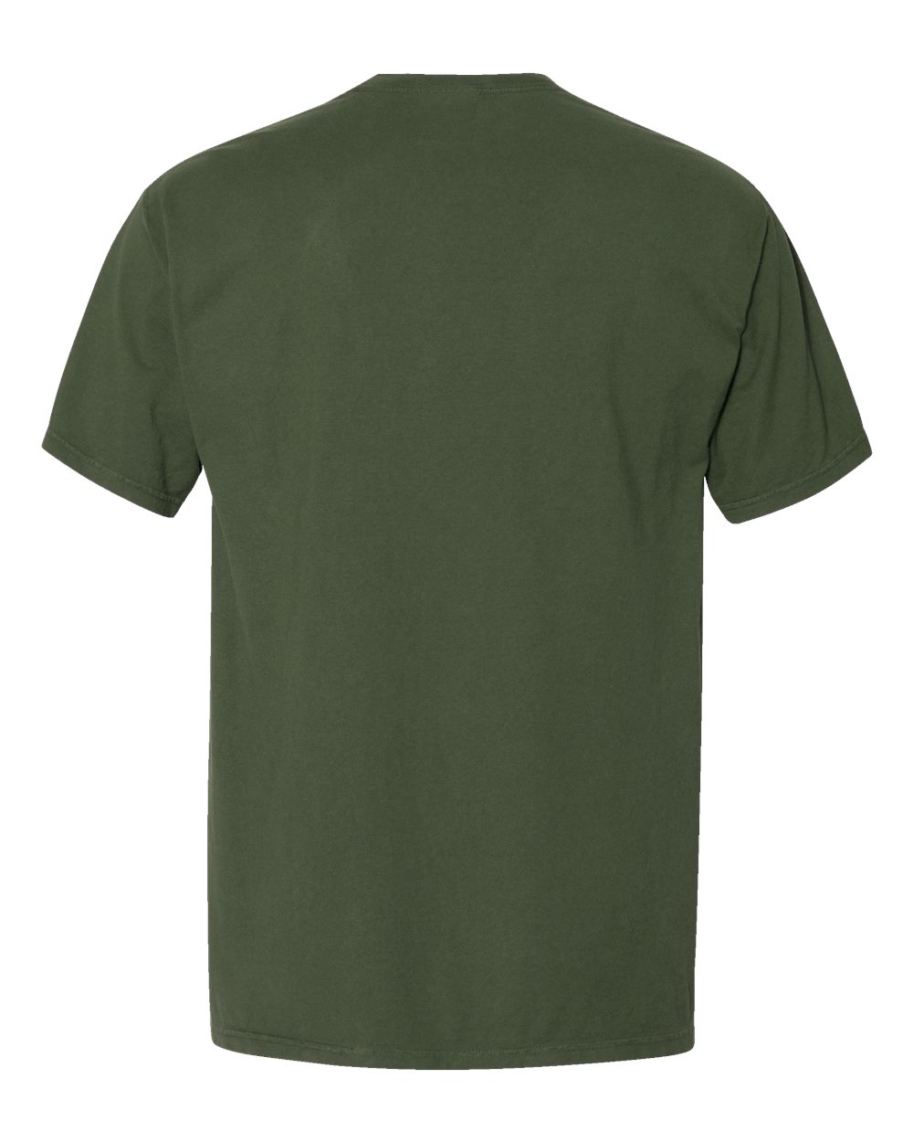 Unisex Garment-Dyed Pocket T-Shirt - Back - B35200623 - Moss