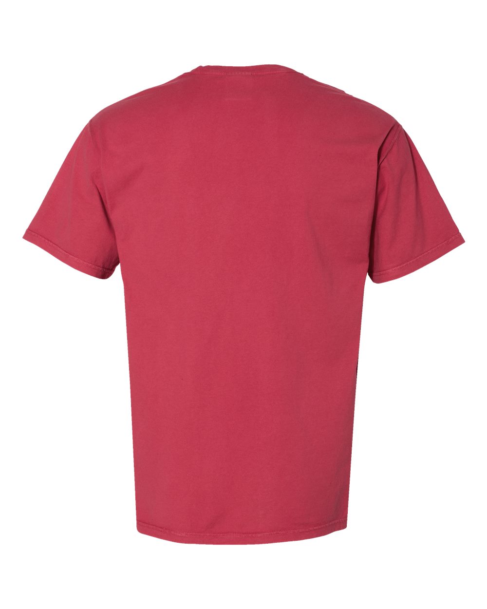 Unisex Garment-Dyed Pocket T-Shirt - Back - B35200703 - Crimson Fall