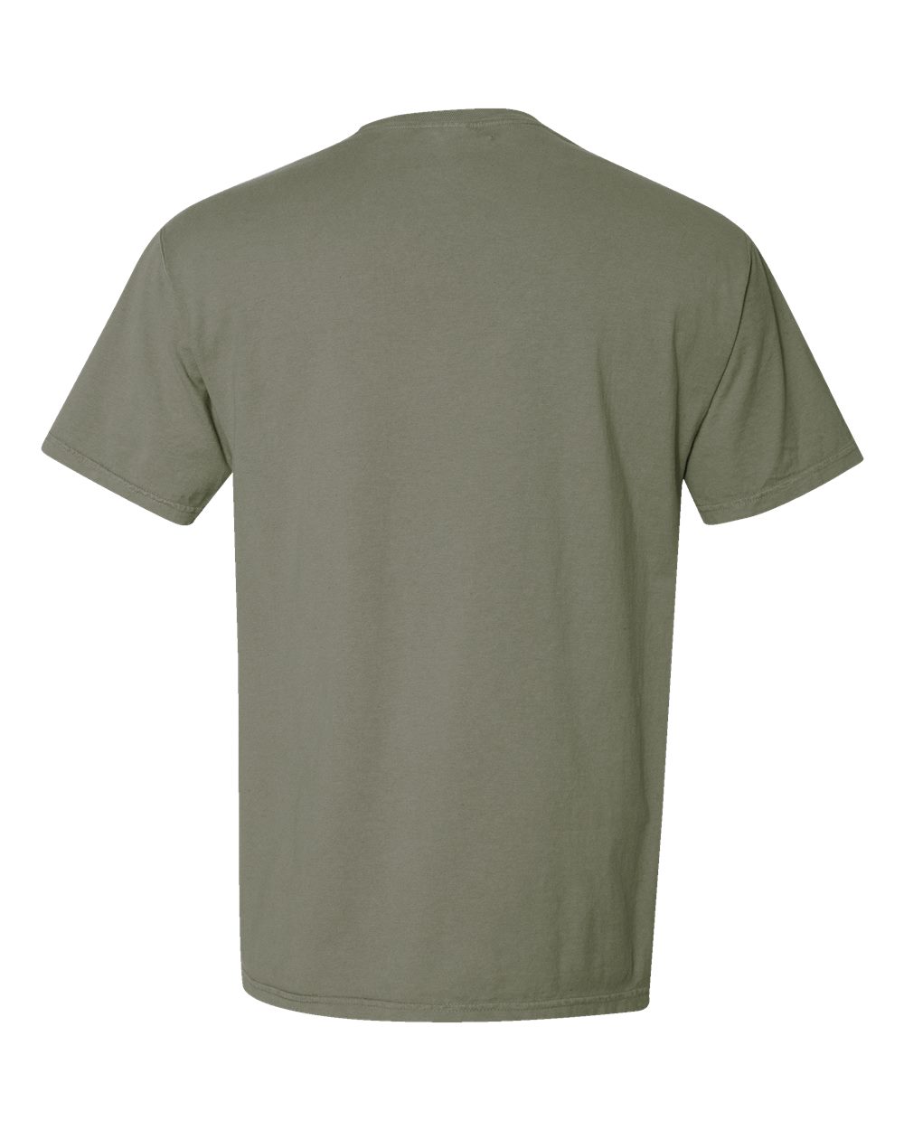 Unisex Garment-Dyed Pocket T-Shirt - Back - B35200773 - Faded Fatigue
