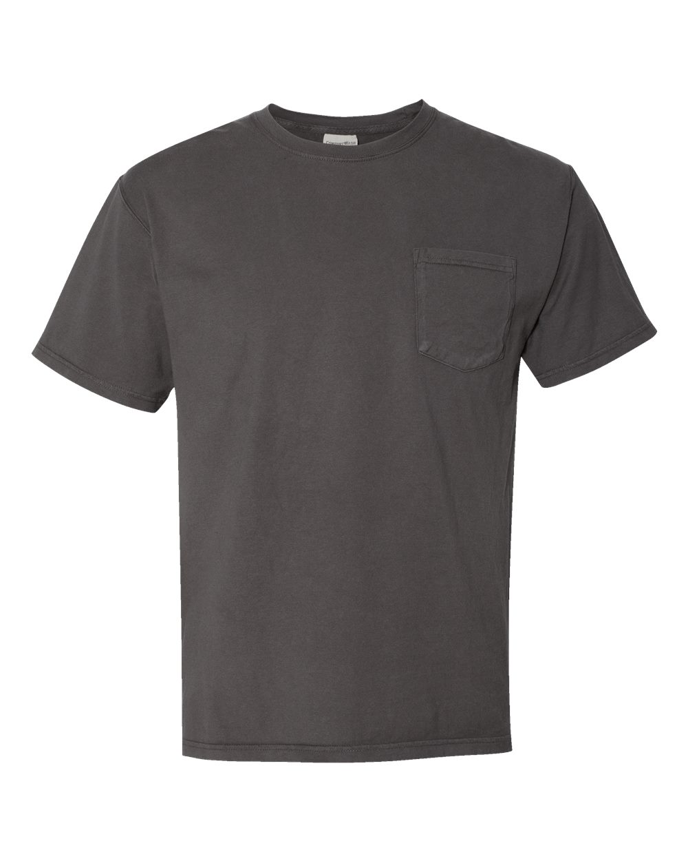 Unisex Garment-Dyed Pocket T-Shirt - Front - B35200093 - New Railroad Grey