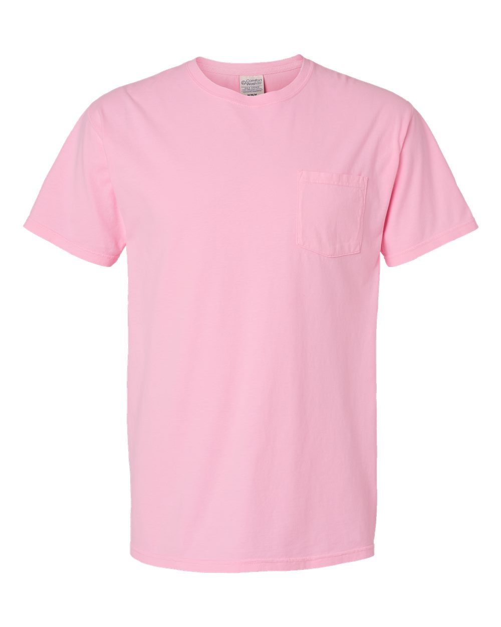 Unisex Garment-Dyed Pocket T-Shirt - Front - B35200313 - Cotton Candy