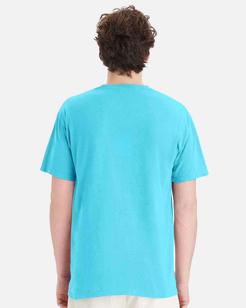 Unisex Garment-Dyed Pocket T-Shirt - OnModelBack - B35200123 - Freshwater
