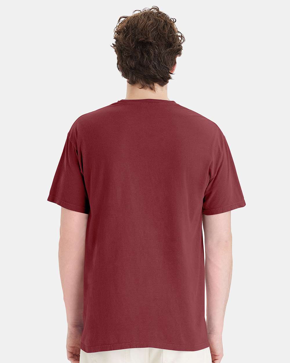 Unisex Garment-Dyed Pocket T-Shirt - OnModelBack - B35200323 - Cayenne