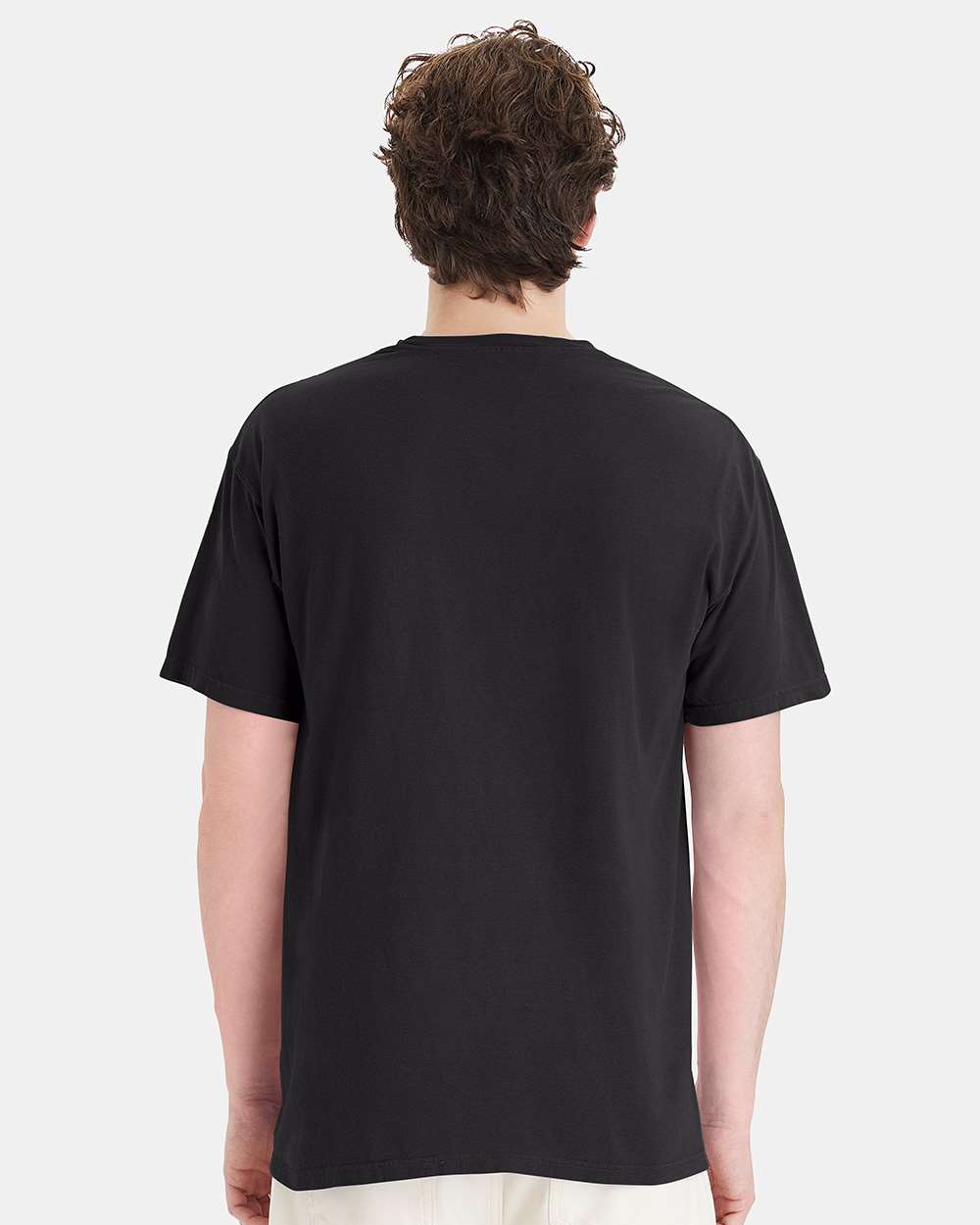 Unisex Garment-Dyed Pocket T-Shirt - OnModelBack - B35200503 - Black