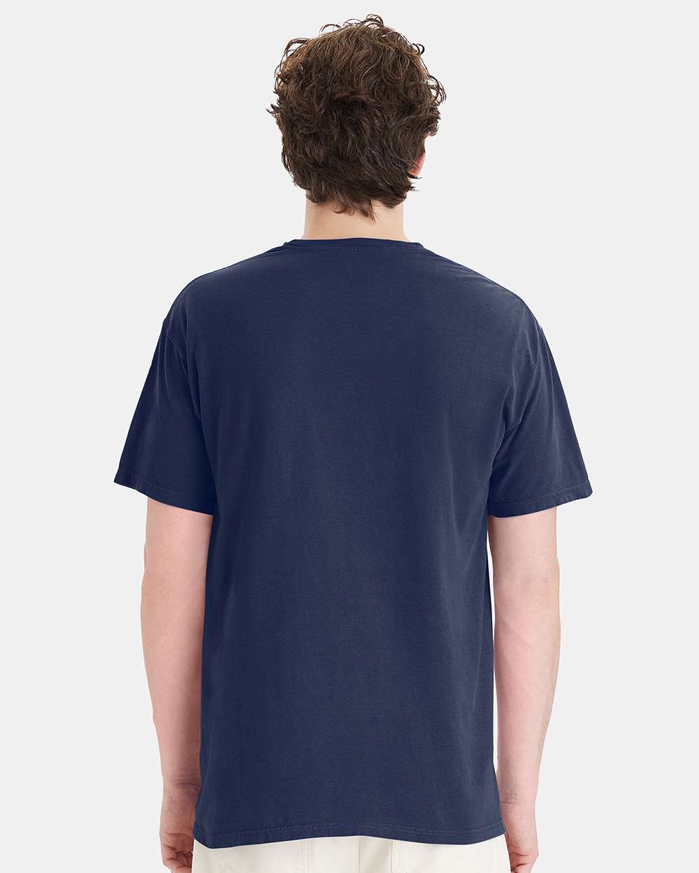 Unisex Garment-Dyed Pocket T-Shirt - OnModelBack - B35200653 - Navy