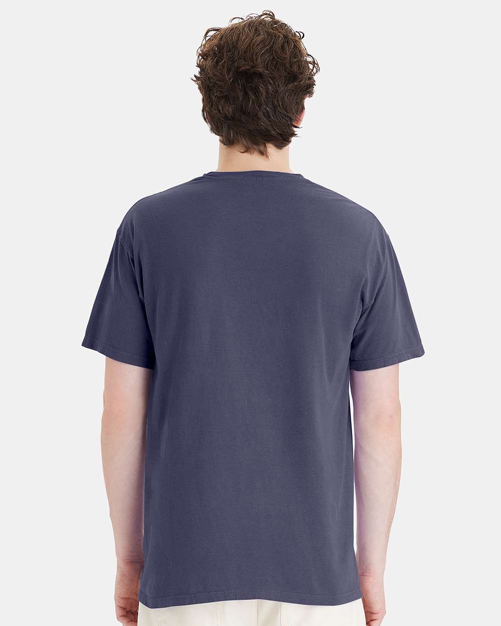Unisex Garment-Dyed Pocket T-Shirt - OnModelBack - B35200683 - Anchor Slate