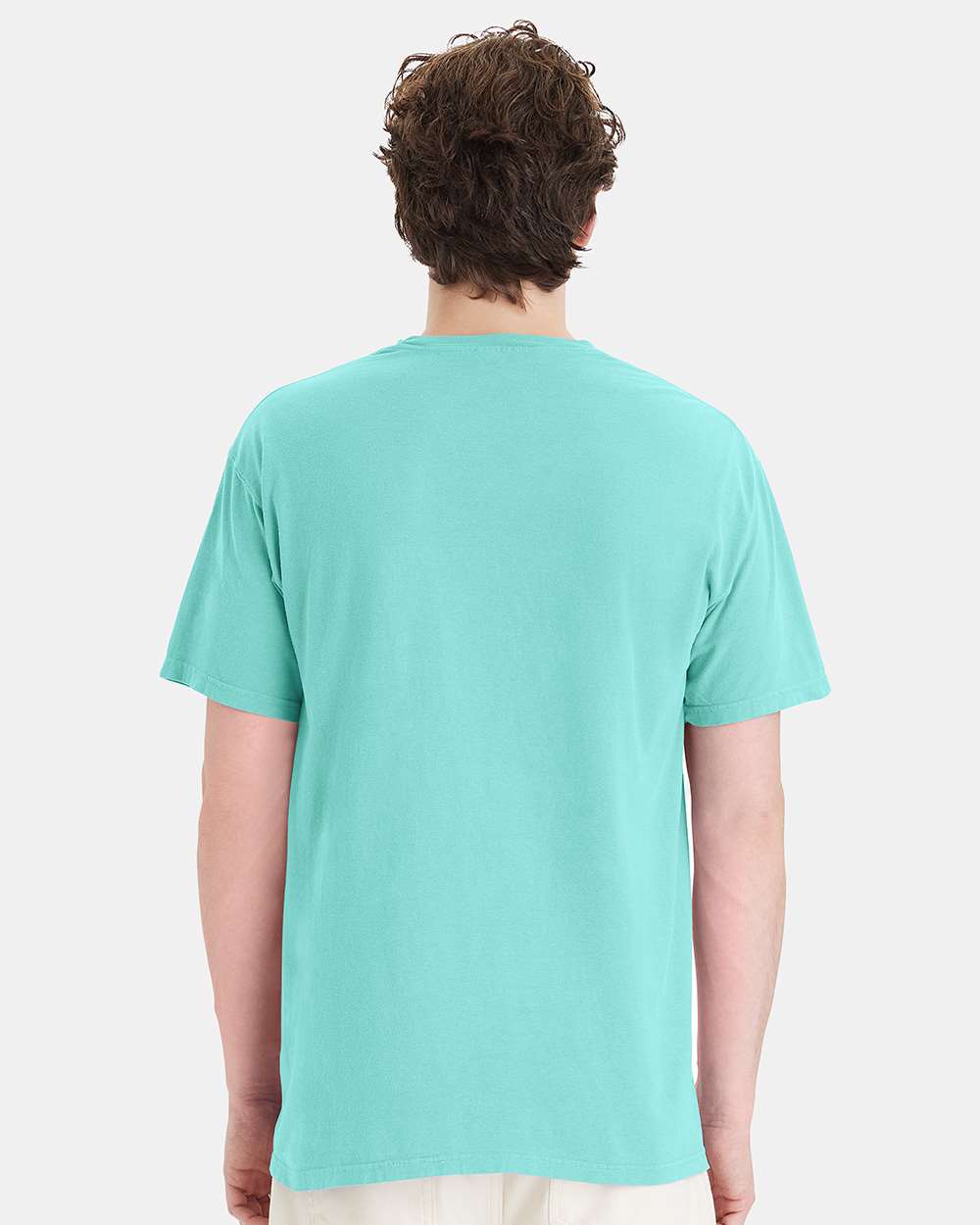 Unisex Garment-Dyed Pocket T-Shirt - OnModelBack - B35200873 - Mint