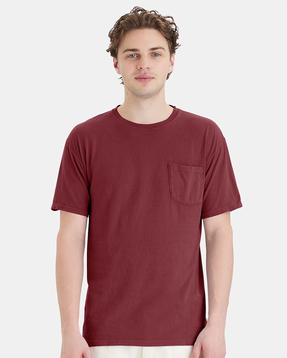 Unisex Garment-Dyed Pocket T-Shirt - styleImage
