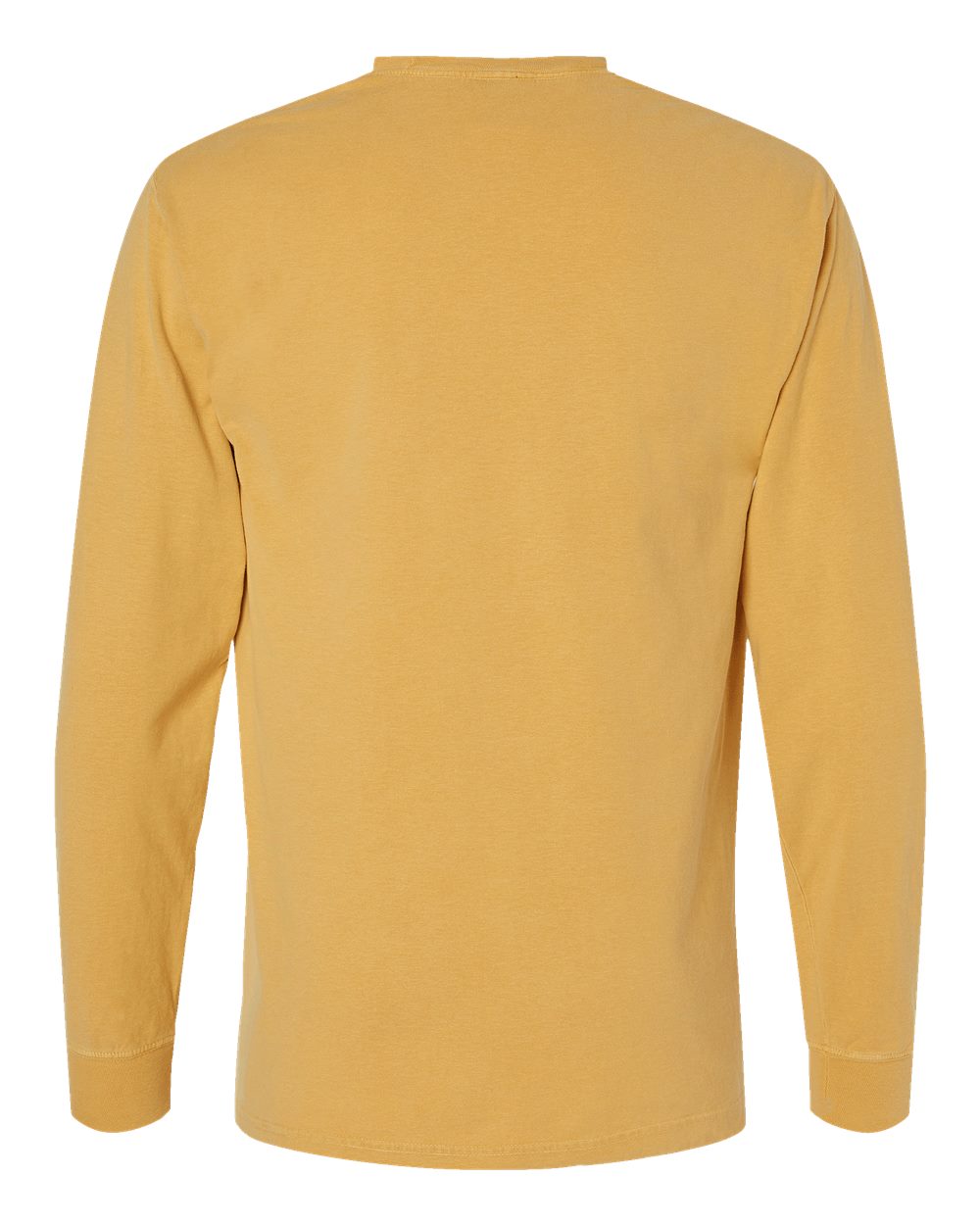 Unisex Garment-Dyed Long Sleeve T-Shirt - Back - B35300123 - Artisan Gold