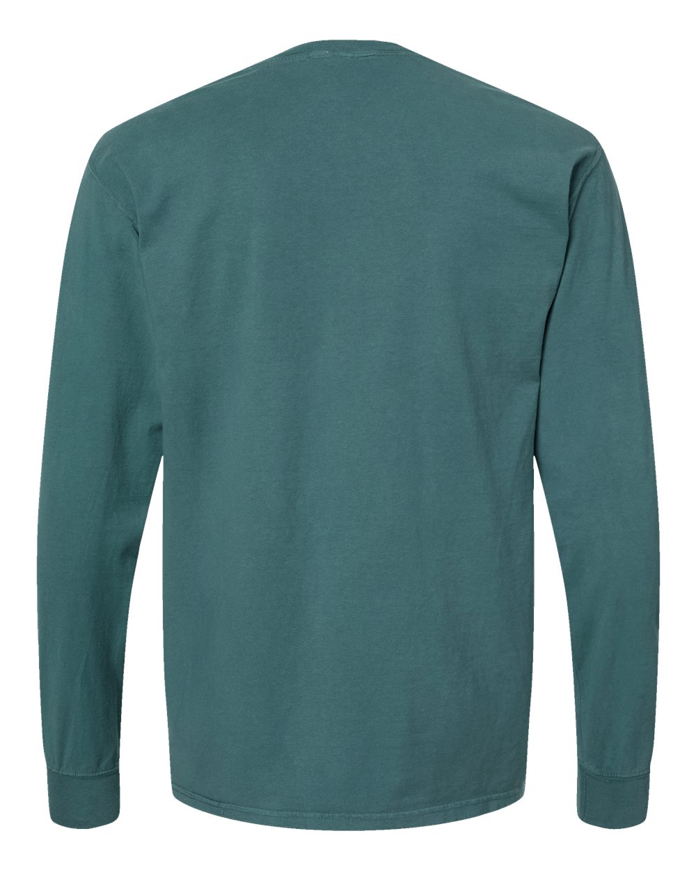 Unisex Garment-Dyed Long Sleeve T-Shirt - Back - B35300173 - Cactus