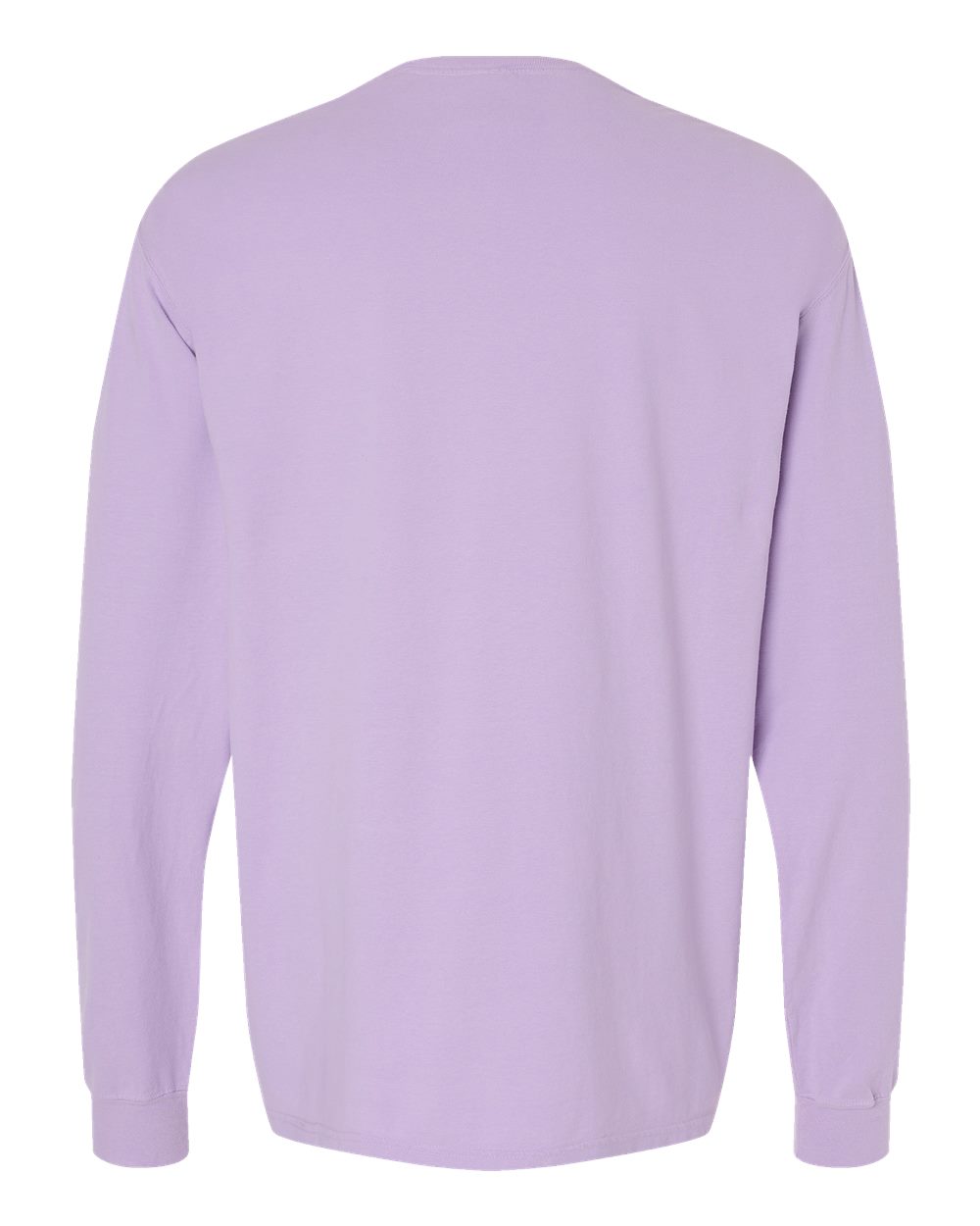Unisex Garment-Dyed Long Sleeve T-Shirt - Back - B35300573 - Future Lavender